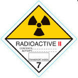 Farligt gods-etiketter, Radioaktiva ämnen